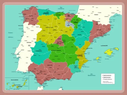 Colección 8 salvamanteles geográficos- Ideal para niños- Colección didáctica- Mapas con escalas métricas de color y de relieve- Aprender jugando- Colección mapas completa- Salvamanteles resistentes