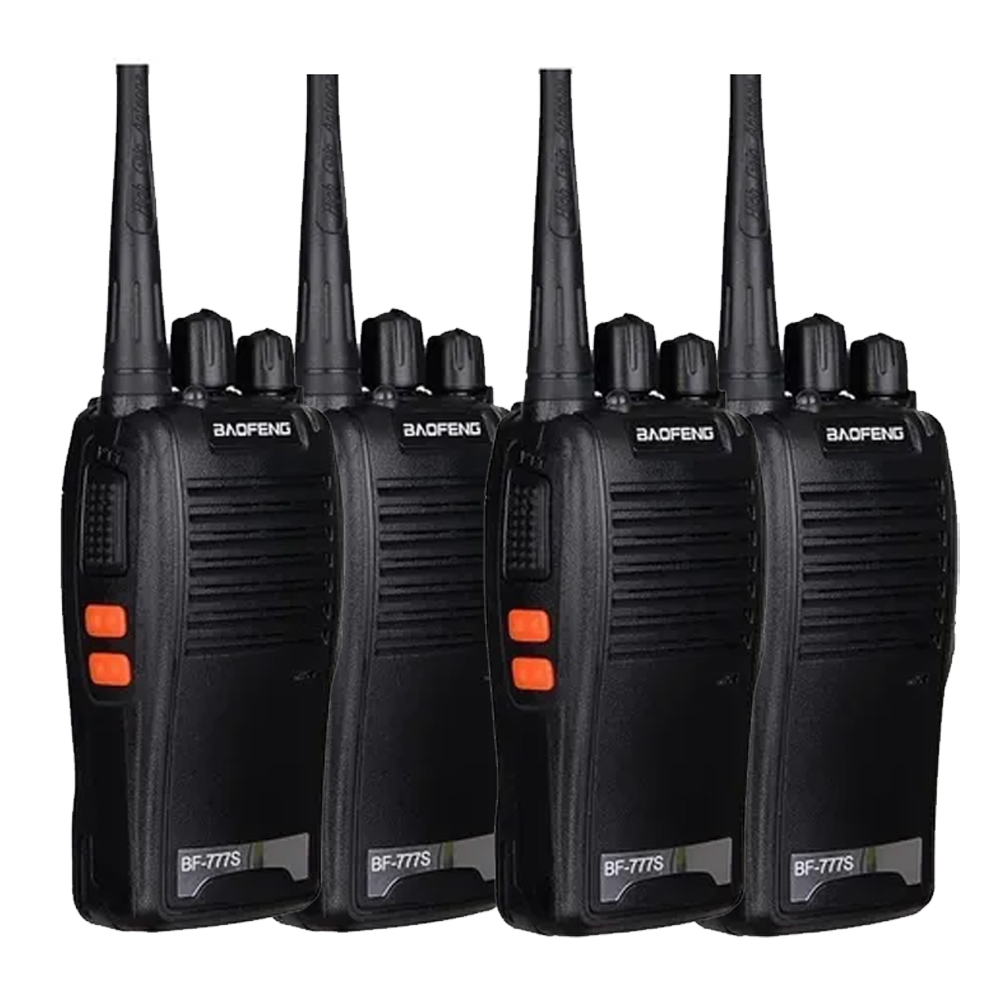 4 Radios Comunicadores Walkie Talkie BaoFeng profisional Bf-777s com fone de ouvido-2 caixas com 4 unidades