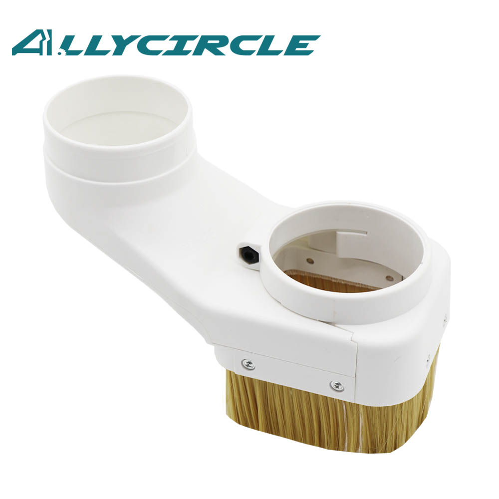 Piede di aspirazione della polvere del mandrino Push-pull Collettore di copertura antipolvere di diametro 70-100MM per macchina per incidere del router CNC