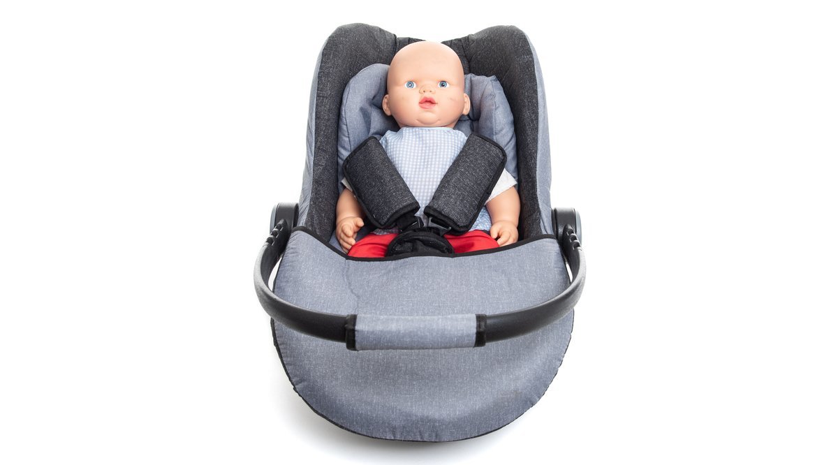 BABYBABY LUX PAD Tempat Duduk Bayi Di Mobil dengan Jaring Nyamuk Abu-abu