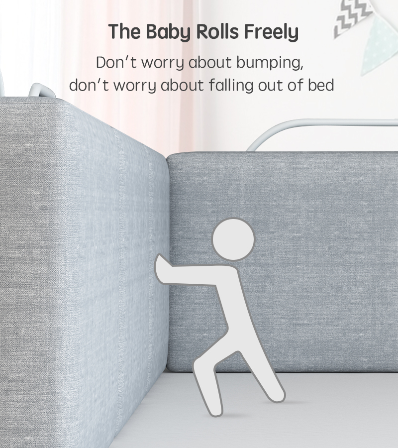 Barrière de lit pour enfant, 1 pièce, 47cm, garde-corps de clôture pour lit de bébé, Protection de lit pour enfants