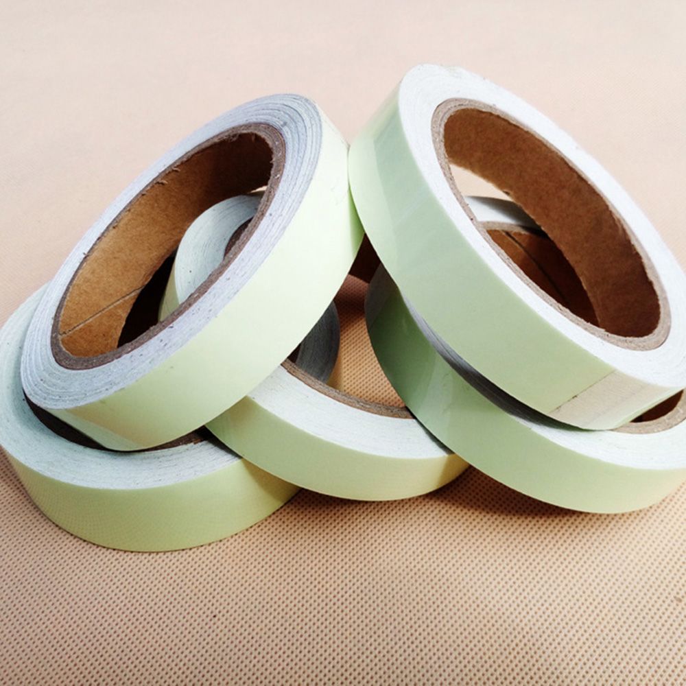 1Pcs Glow in The Dark Tape Safety Self-adhesive Strip Phosphorescent Luminous Reflective Sticker 1cm x 3 m
