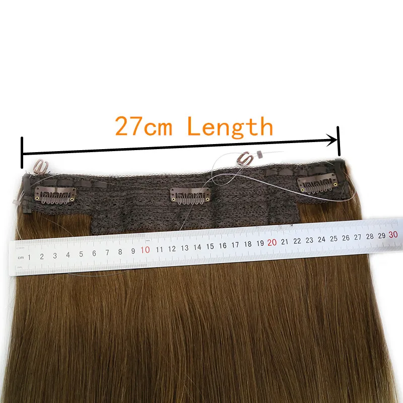 Thẳng Cá Fish Dòng Phần Mở Rộng Tóc Người 100% Tóc Con Người Brazil 4 Clip Trong Một Mảnh Tự Nhiên Mở Rộng Tóc Với Clip 613 #