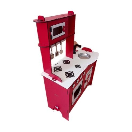 Mainan Bola Salju Set Dapur Mainan Kayu Besar Merah 105 Cm