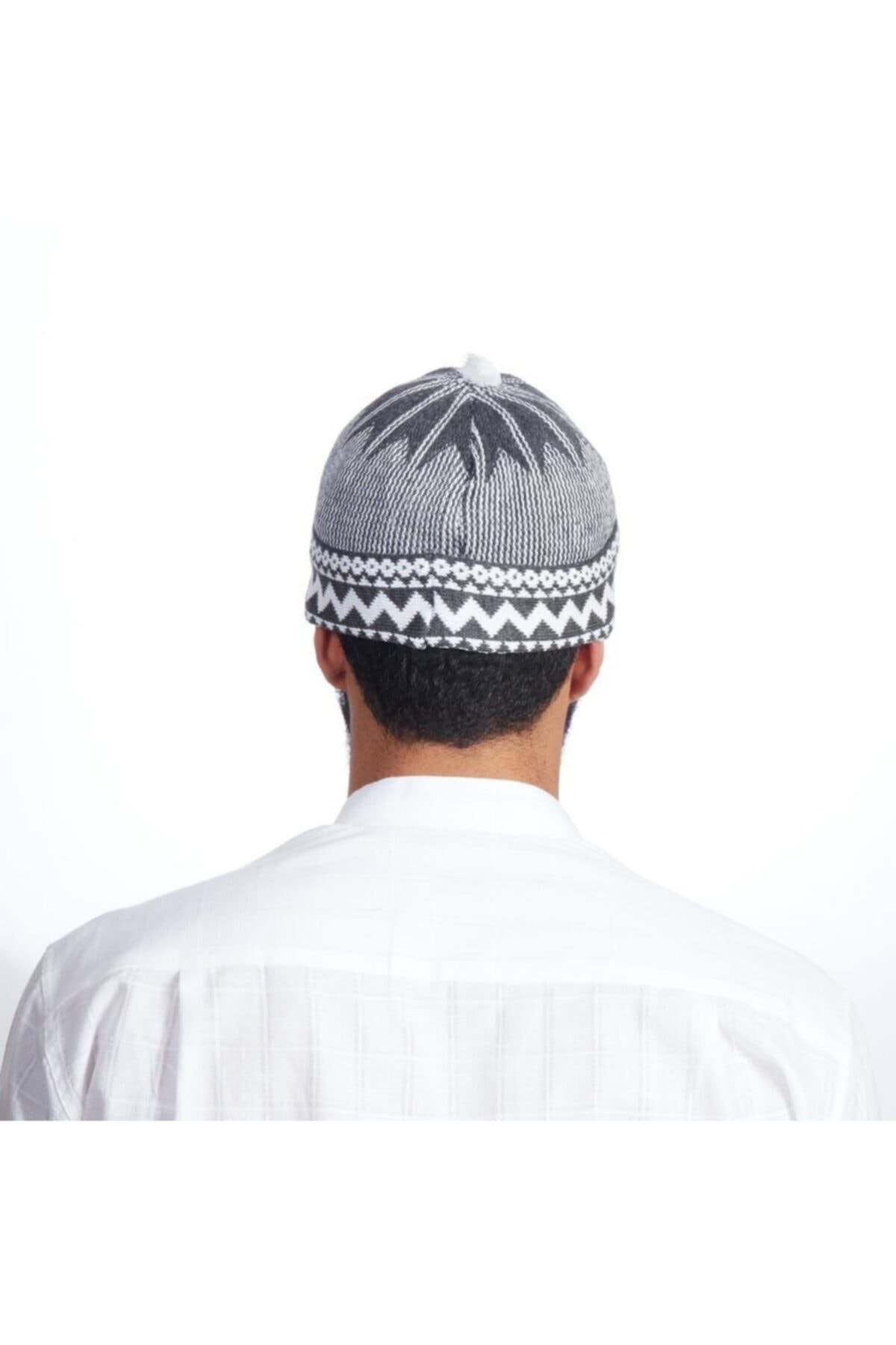 2021 Gorro Bò Thổ Nhĩ Kỳ Hồi Giáo Hồi Giáo Kufi Taqiya Takke Peci Nắp Hộp Sọ Cầu Nguyện Nапаха Nón Khác Nhau Và Màu Sắc Zigag POMPOM
