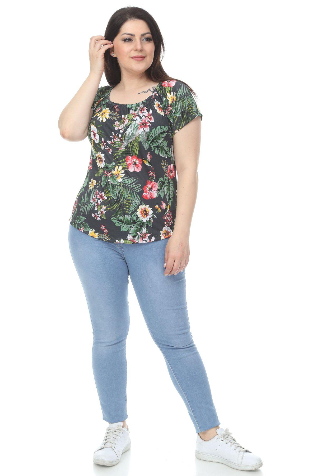 Hanezza Kích Thước Lớn Hoa Bluz