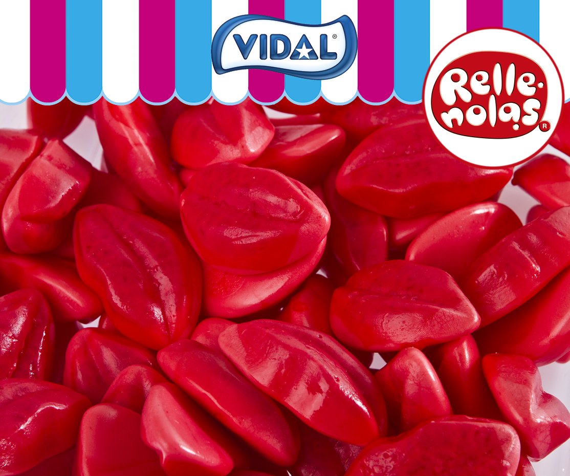 Lábios crescidos Bandeja De Lábios Cheios, 75 Pcs, Vidal Treats