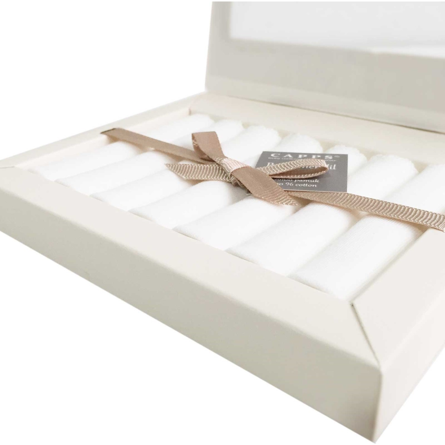 7 Buah Tisu Mulut Bayi Katun 100% Organik 20*20 untuk Anak Baru Lahir