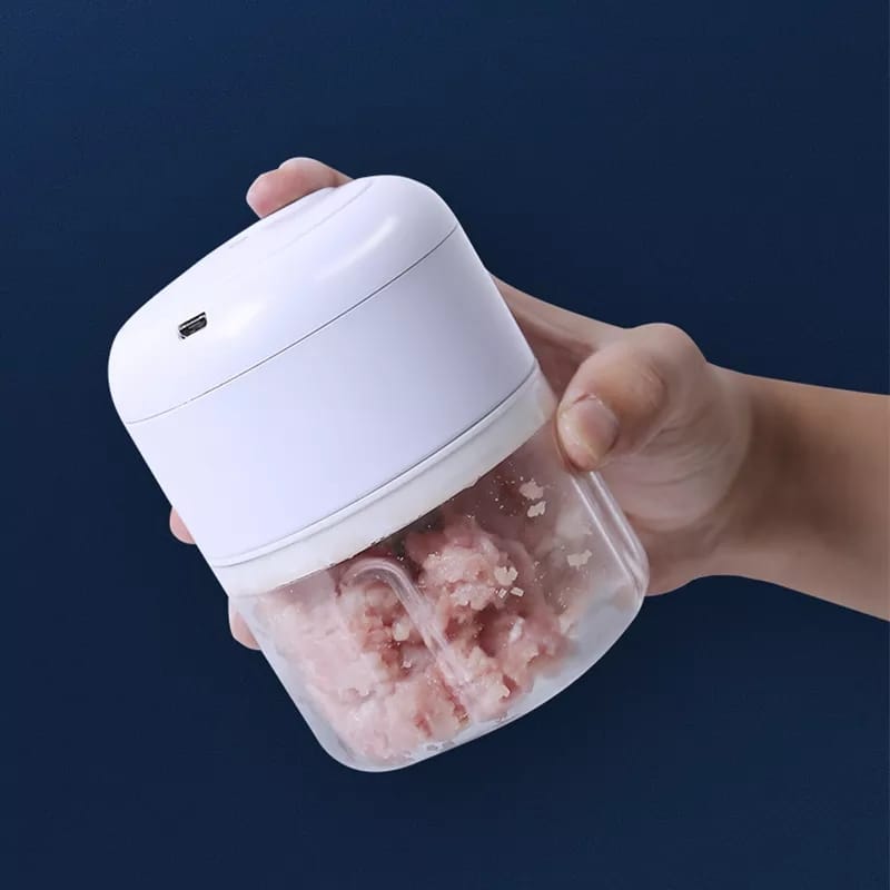 DAFUSHOP Mini Processador Elétrico de Alimentos Portátil 3 lâminas de aço inox 250 ml Bivolt Utensílio de cozinha ENVIO RÁPIDO