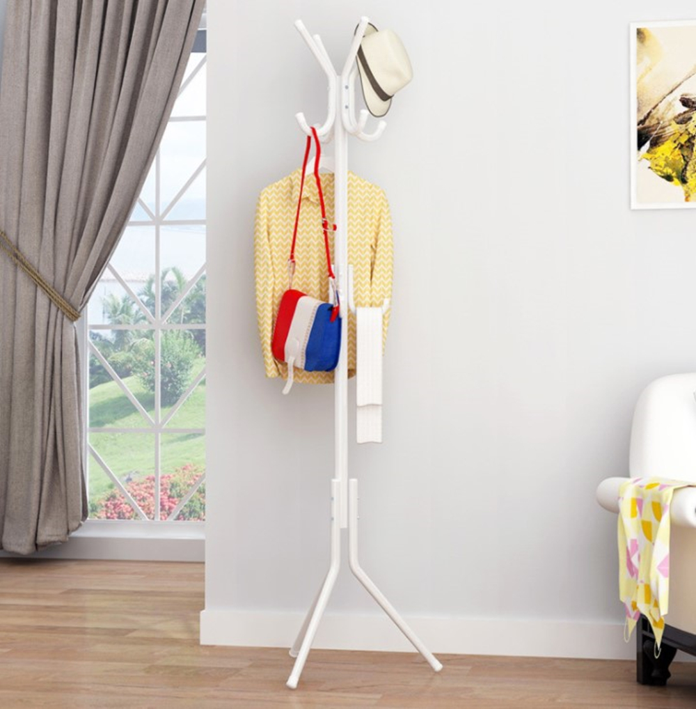 Perchero de metal piel con 9-12 ganchos para ropa, Perchero de abrigo con árboles, bolso, bufanda, gorra sombrero