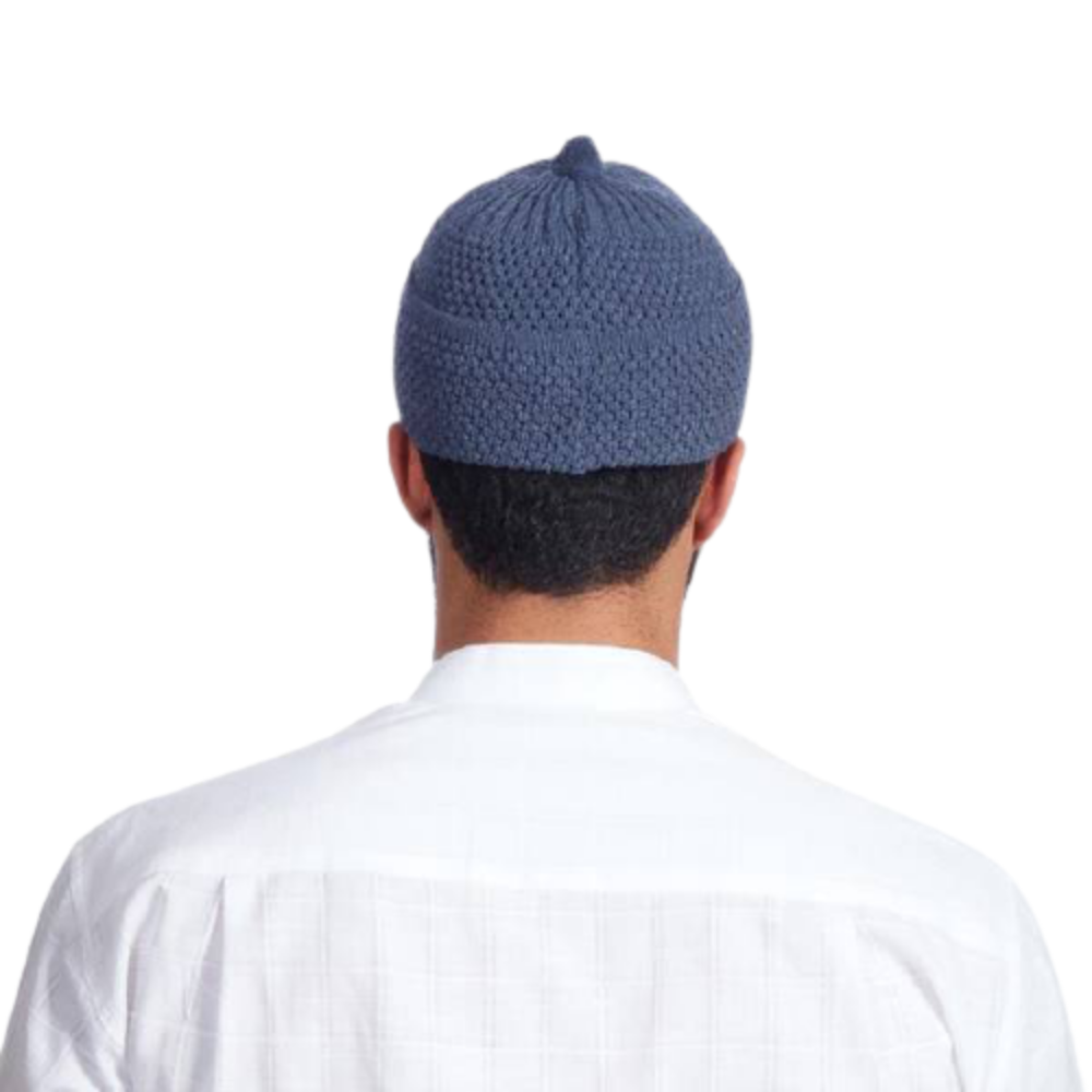 Gorro turco musulmán islámico Kufi Taqiya Takke Peci, Gorro de oración con Bobble estirable de colores sólidos