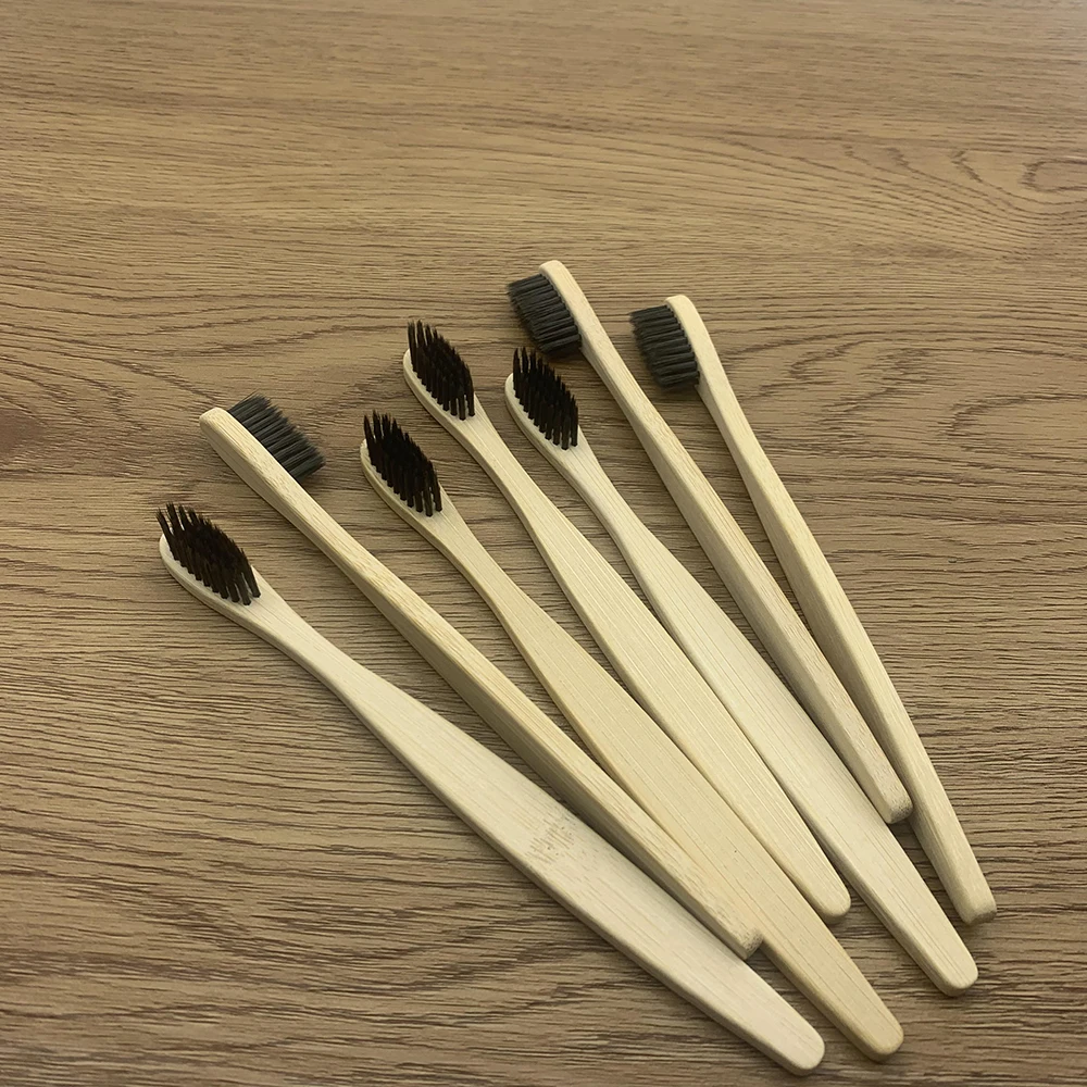 10Pc Sinh Thái Thân Thiện Tre Bàn Chải Đánh Răng Lông Bàn Chải Mềm Mại Nhựa Phân Hủy Sinh Học Không Chăm Sóc Răng Miệng Con Trưởng Thành Bàn Chải Đánh Răng Tre Tay Cầm Bàn Chải