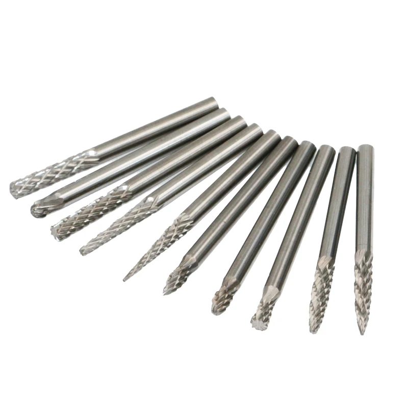 10 Stück 20 Stück Wolframkarbid-Frässtifte-Set für Dremel-Zubehör, Fräser, Bohrer, Gravur-Bits
