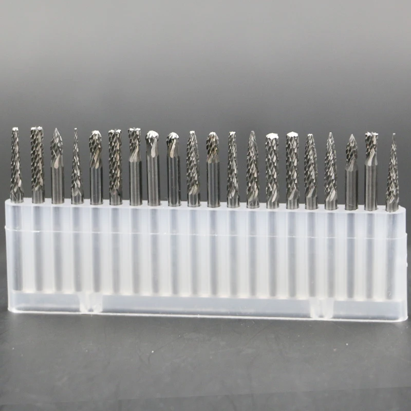 10 Stück 20 Stück Wolframkarbid-Frässtifte-Set für Dremel-Zubehör, Fräser, Bohrer, Gravur-Bits