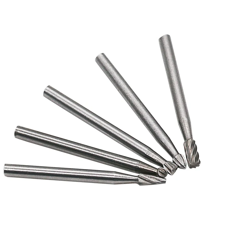 10 stücke HSS Routing Router Bits Grat Dreh Werkzeuge Dreh Carving Geschnitzte Messer Cutter Werkzeug Gravur Holz Arbeiten Verwendet für dremel