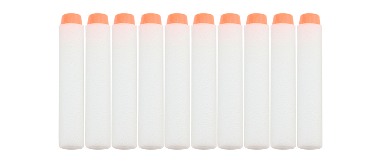 50Pc Trắng Dạ Quang Cho Súng Đồ Chơi Nerf Đạn Mềm Rỗng Lỗ Đầu 7.2Cm Đổ Lại Phi Tiêu Súng Đồ Chơi Bắn Đạn Cho Súng Đồ Chơi Nerf đồ Chơi Cho Trẻ Em, Quà Tặng