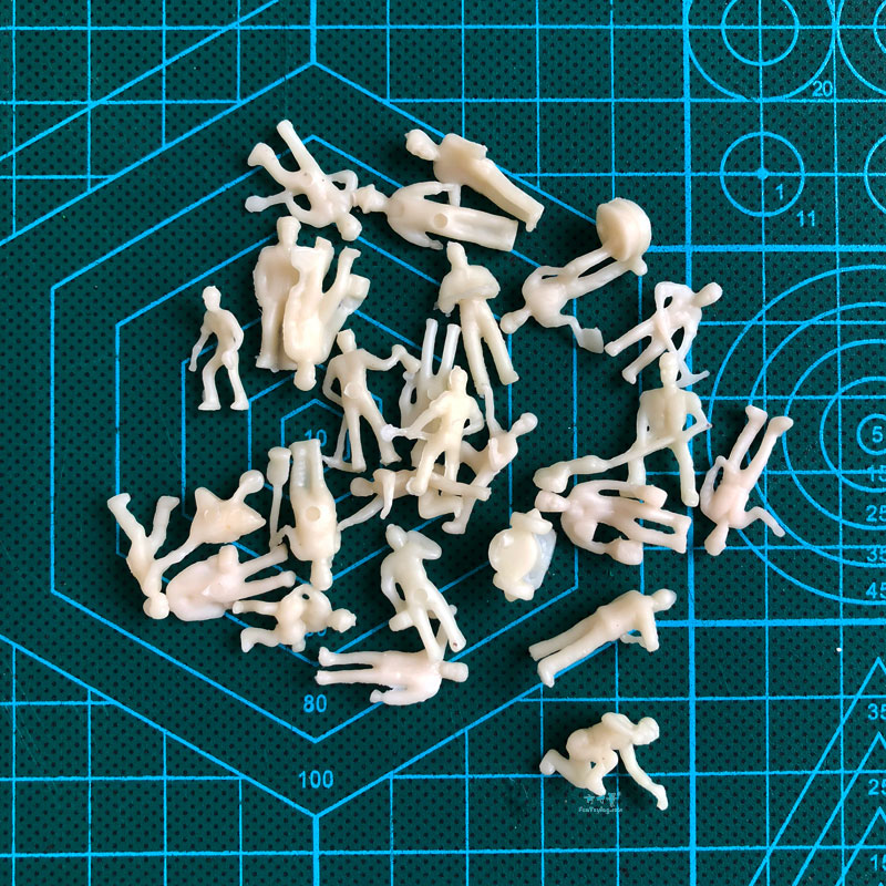 27 個 1:87 Ho スケール鉄道労働者風景鉄道模型鉄道レイアウト風景 Diy ミニチュアジオラマディスプレイゲーム