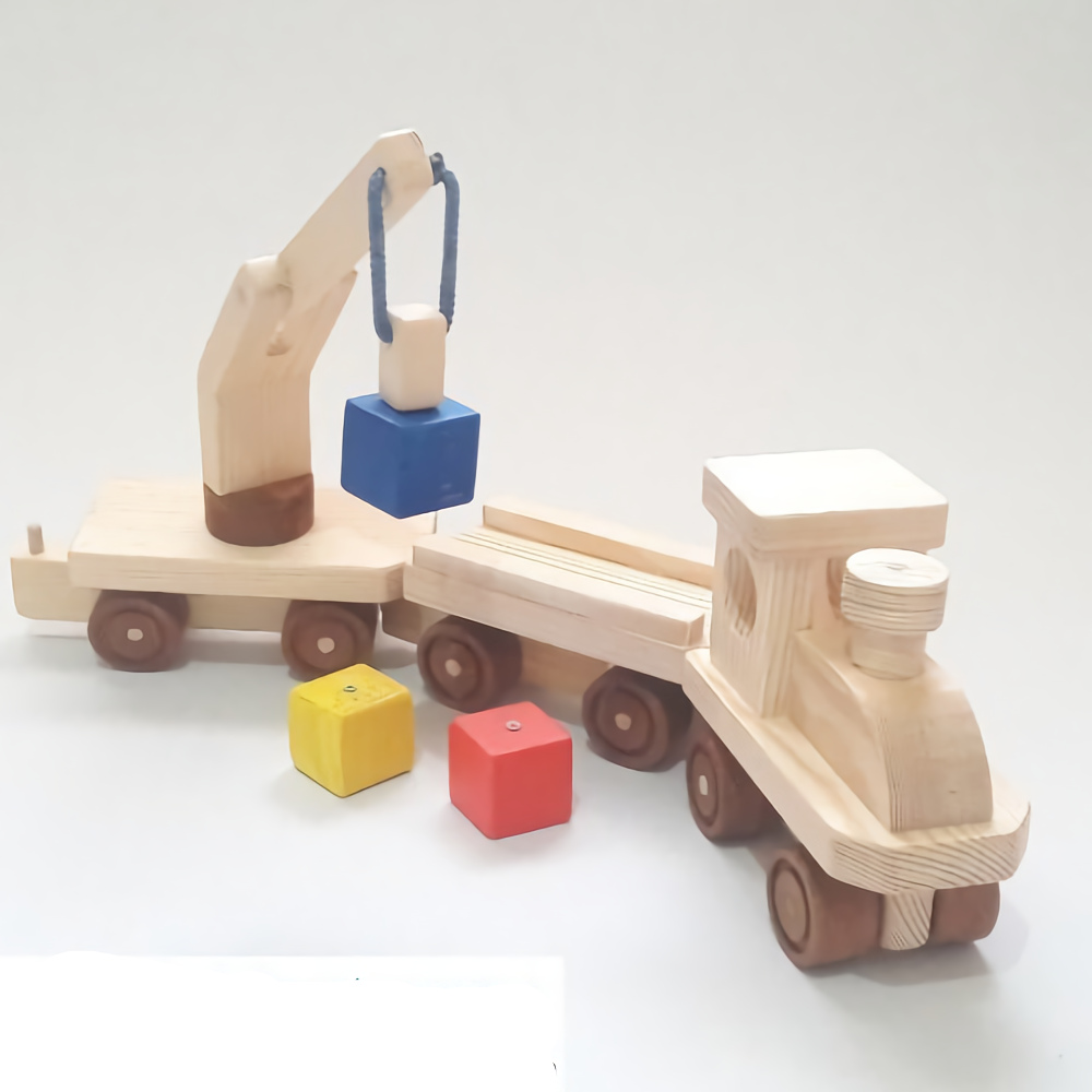 Kubus Kayu Mainan Pendidikan TRENL dengan 2 Pilihan Warna Yang Berbeda