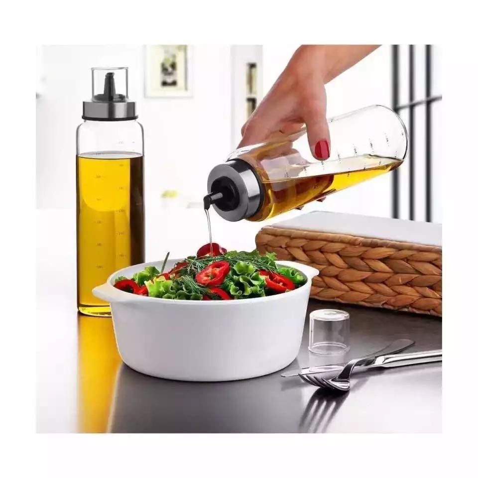 2 Buah Wadah Minyak Kaca Tahan Panas Borosilikat 500 Ml Aksesori Dapur Peralatan Pelumas Pintar Gadget