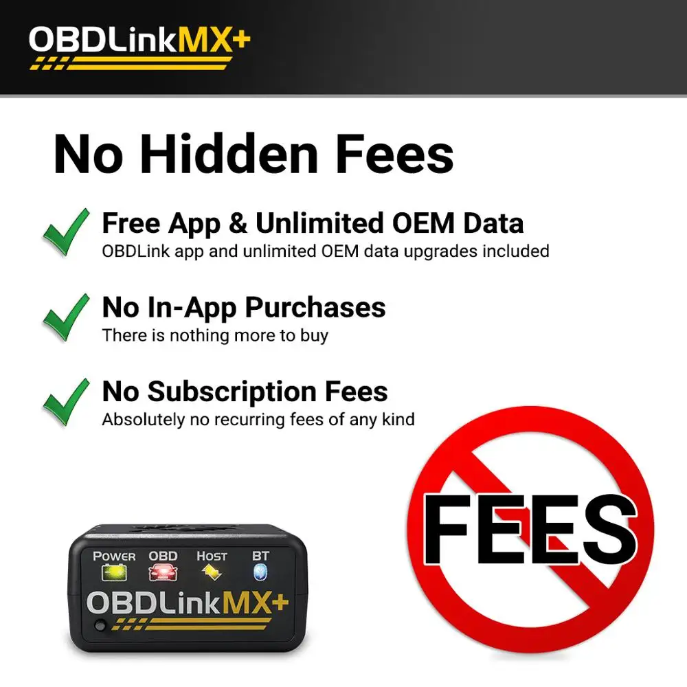 OBDLink LX MX + OBD2 Máy Quét ELM327 Dụng Cụ Quét Chẩn Đoán Cho iPhone, iPad, Android kindle Fire Hoặc Windows Thiết Bị