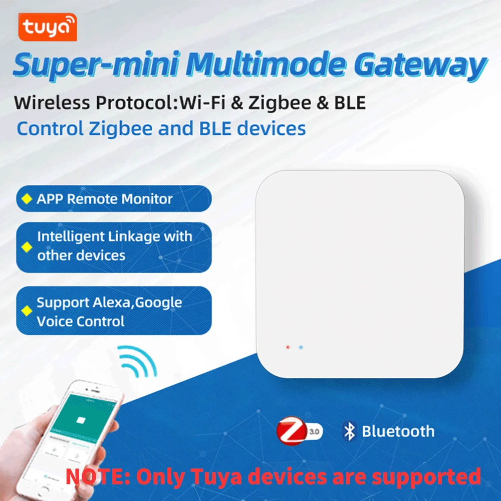 Tuya Zigbee Hub Smart Gateway Wi-Fi Bluetooth Mesh Multi-Modus Drahtlose Brücke Für Smart Home oder Smart Leben APP Fernbedienung