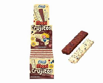 Choco Treats com tampa Chocolate e crocante Bolas, Nuvens de Vidal-Maxicrujitos, Caso de 75ud-clouds