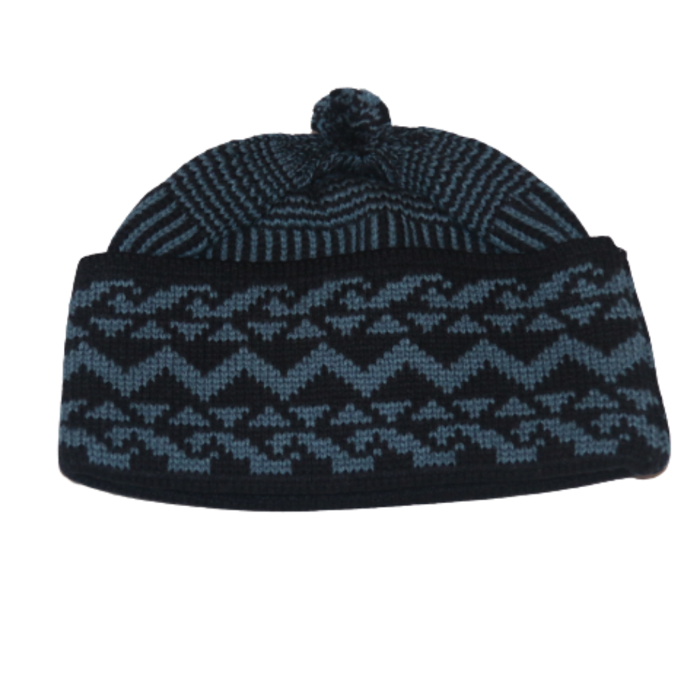 2021 Gorro Bò Thổ Nhĩ Kỳ Hồi Giáo Hồi Giáo Kufi Taqiya Takke Peci Nắp Hộp Sọ Cầu Nguyện Nапаха Nón Khác Nhau Và Màu Sắc Zigag POMPOM