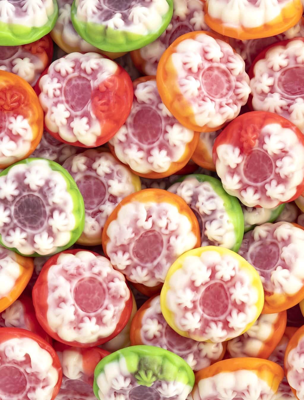 Vidal Candy Cheio Bolos Bandeja, Fudge Livre, 75 pcs