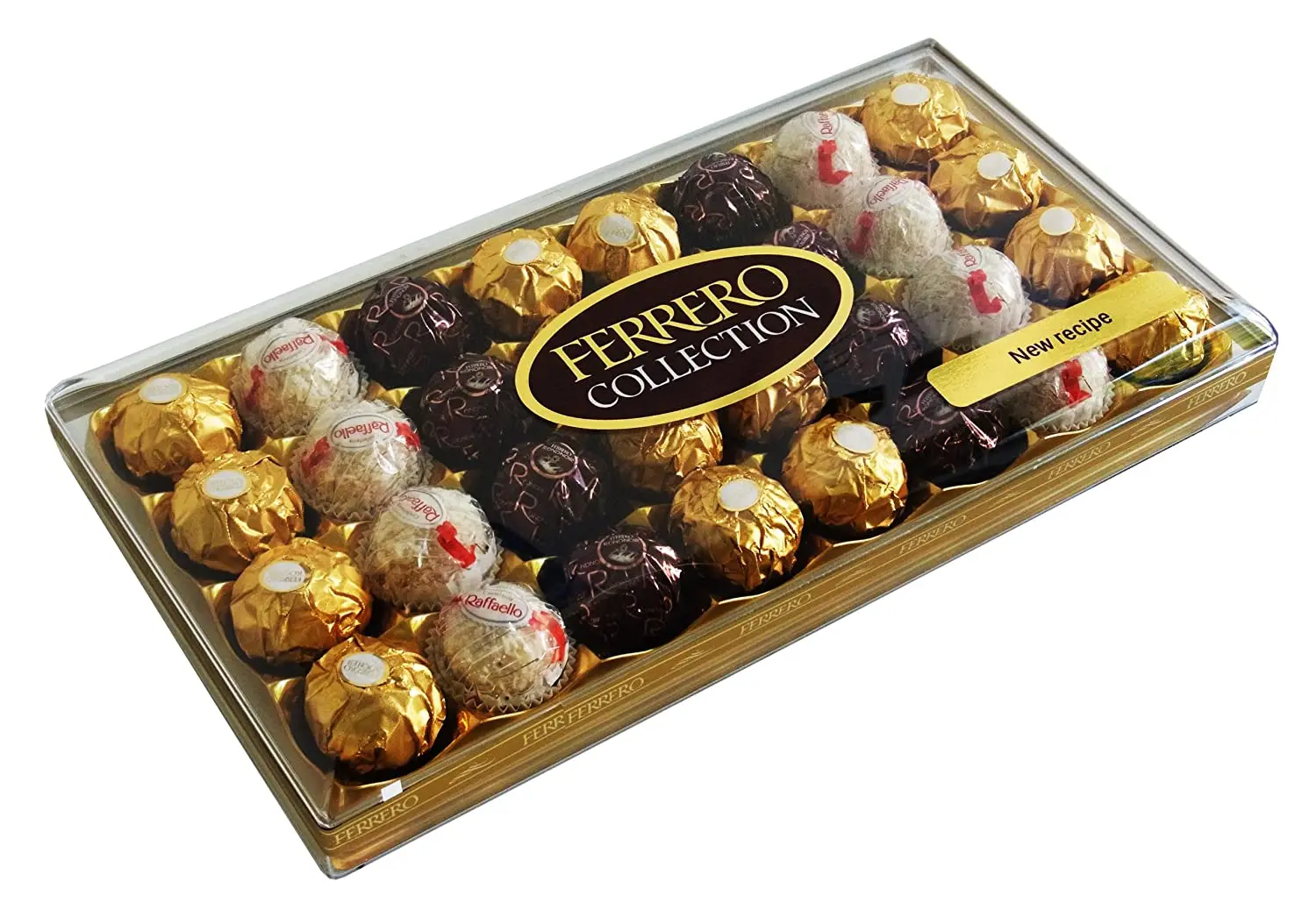 Chocolates ferrero rocher-chocolates de chocolate com leite e avelãs ferrero rocher-um presente para ficar bem em qualquer ocasião-escolha o caso que melhor lhe convier com 30 , 24 , 16 unidades...