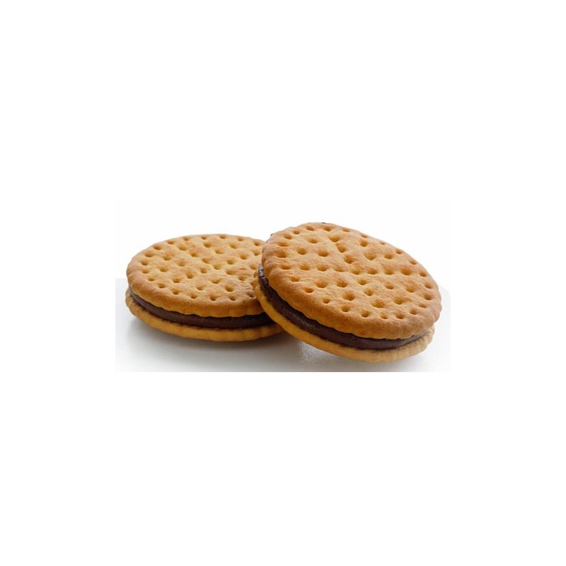 Biscoitos sanduíche cheios de chocolate Mega Duo Gulton - Pacote de 5 unidades de 500 gramas cada pacote com um prático sistema aberto e fechado, que ajuda a melhor conservação - biscoito sanduíche recheado