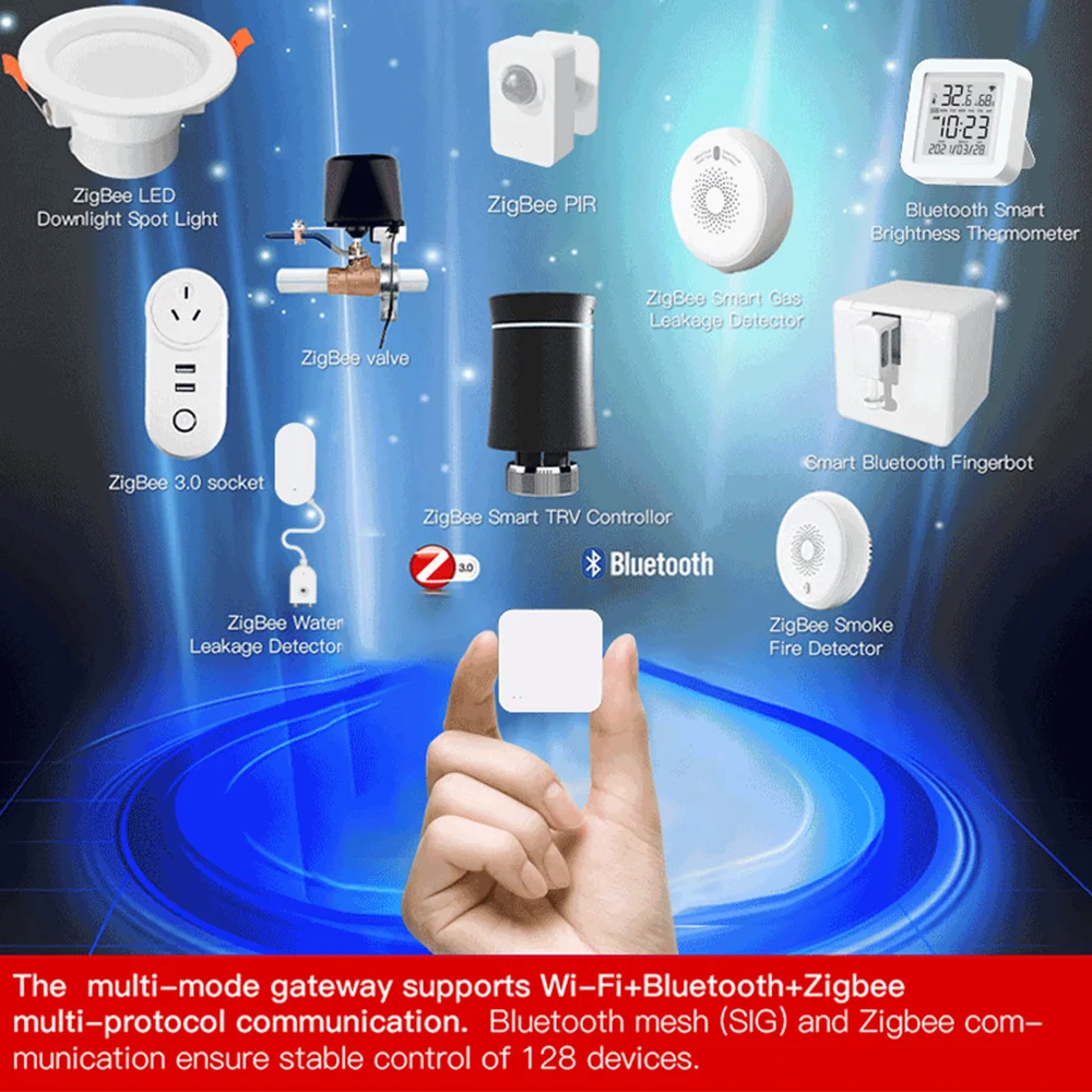 Tuya Zigbee Hub Smart Gateway Wi-Fi Bluetooth Mesh Multi-Modus Drahtlose Brücke Für Smart Home oder Smart Leben APP Fernbedienung