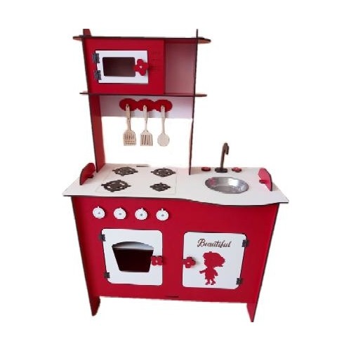 Mainan Bola Salju Set Dapur Mainan Kayu Besar Merah 105 Cm