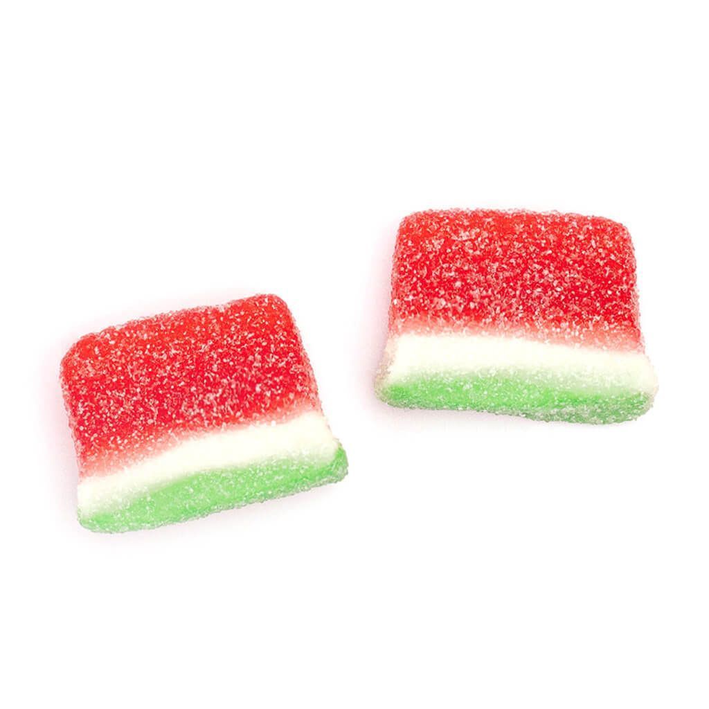 Melancia barras de vidro, refrescantes gomas em forma de uma barra de melancia coberta com fina camada de pó coceira Seu sabor melancia-pacote de 14 sacos de 90 gramas cada