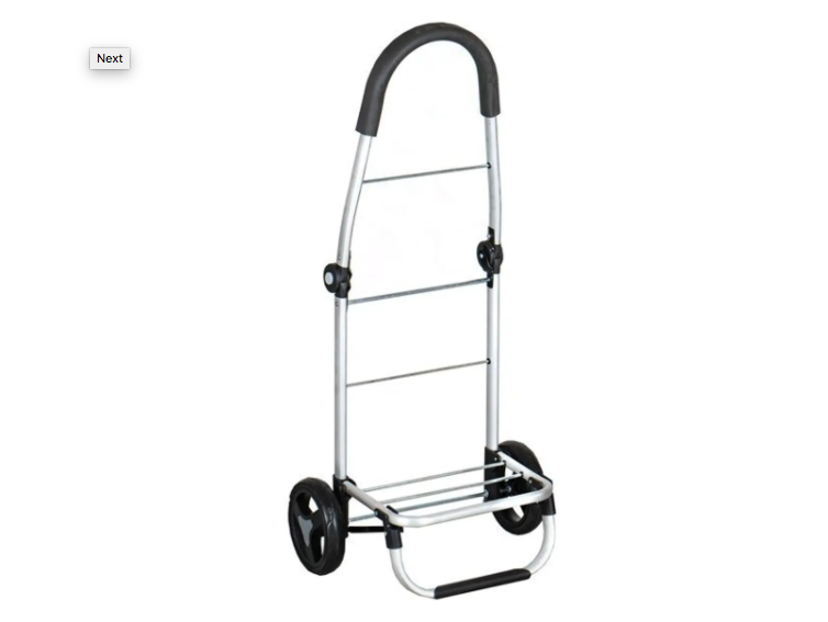 Pasar Welbonia Troli Aluminium Lipat Troli Tas Belanja