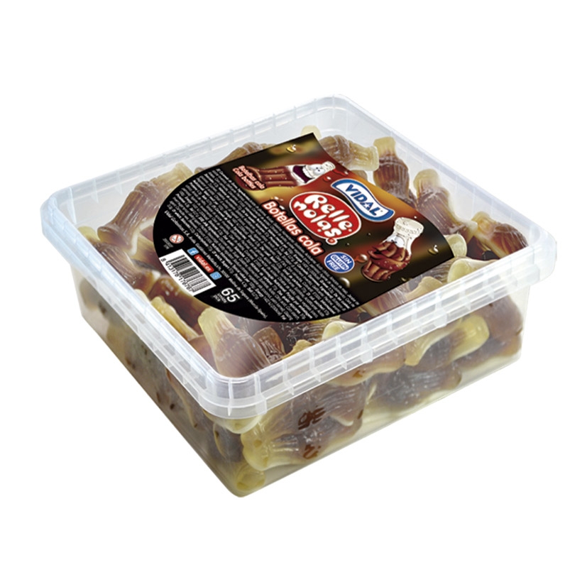Vidal Candy Garrafas, Bandeja De Cola Preenchida, 75 pcs