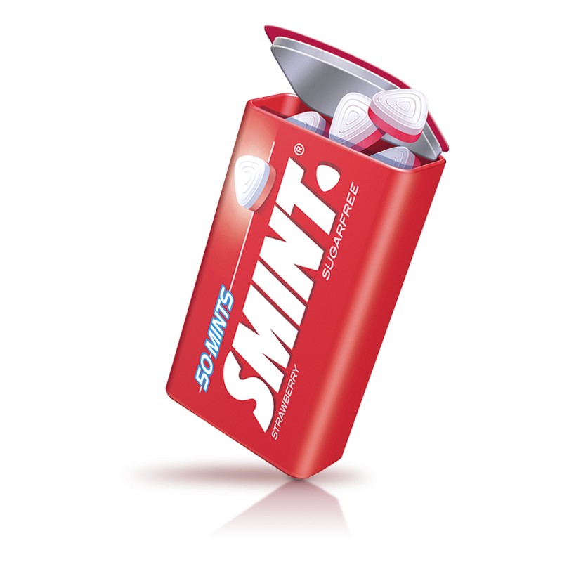 Estanho Smint Doces, Incluindo 12 Latas com 50 Latas Dentro, Deixe Ser Usado Hortelã, morango, limão, hortelã Sem açúcar