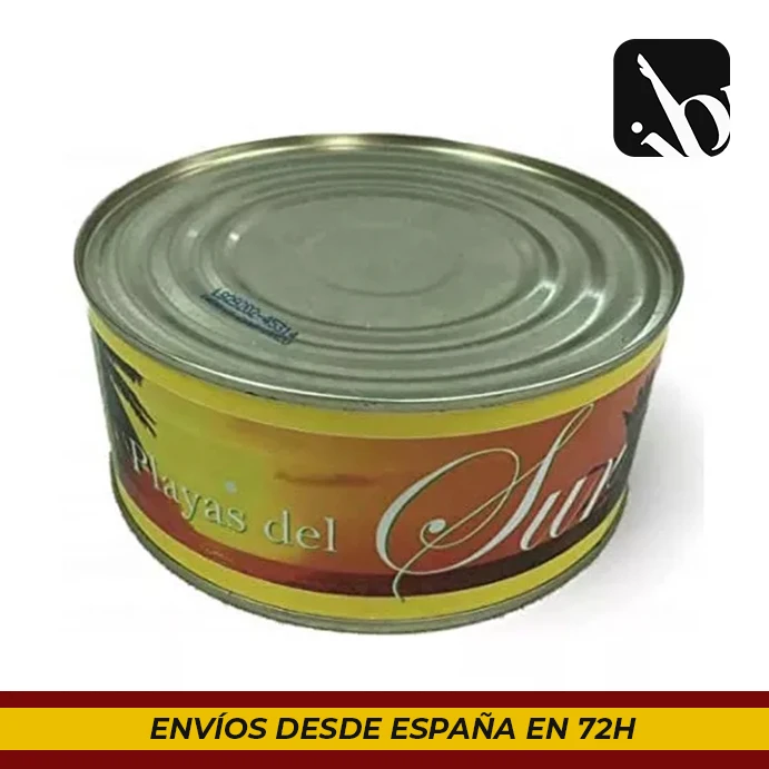 Ventresca de atum em óleo vegetal 950 g considerado a rainha de conservas marinhas. É suave, macio e destaca seu sabor.