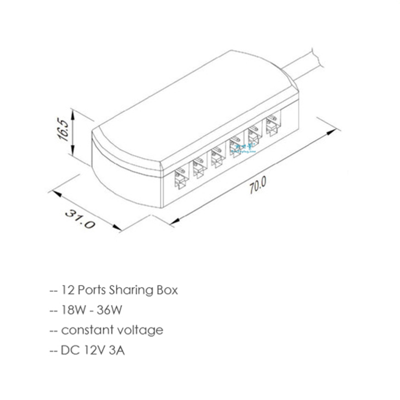 Port Sharing Box Set/railway Layout/railroad train Layout,port Distributor/Hub for Scale Model Lights Connection