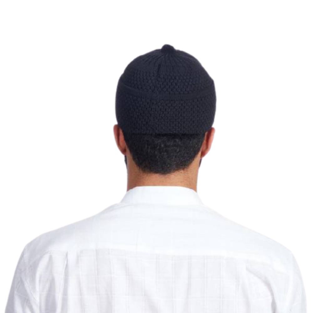 Gorro turco musulmán islámico Kufi Taqiya Takke Peci, Gorro de oración con Bobble estirable de colores sólidos