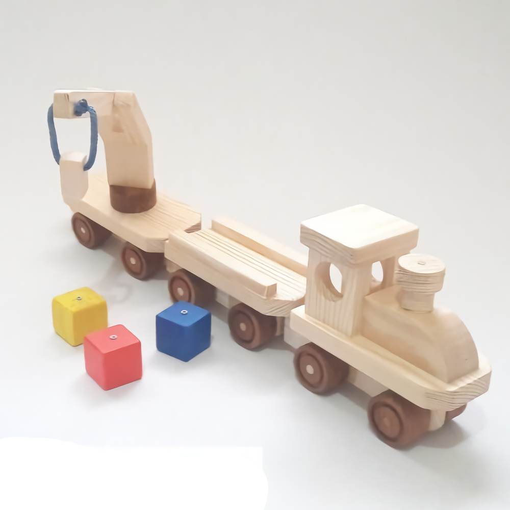 Kubus Kayu Mainan Pendidikan TRENL dengan 2 Pilihan Warna Yang Berbeda