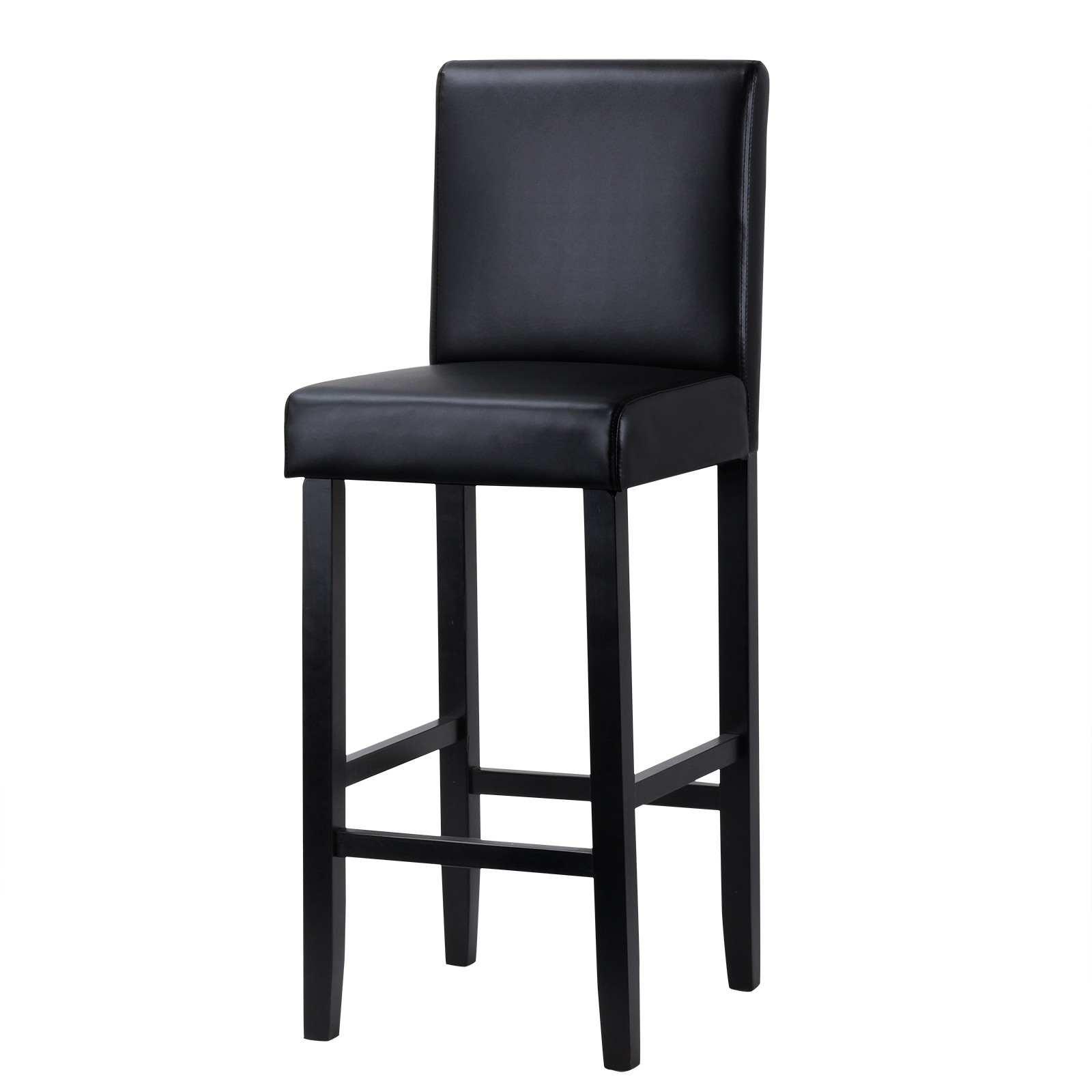 WOLTU 2 pièces/ensemble chaises de Bar en simili cuir avec dossier siège rembourré épais tabourets de comptoir pour bureau à domicile cuisine Bistro