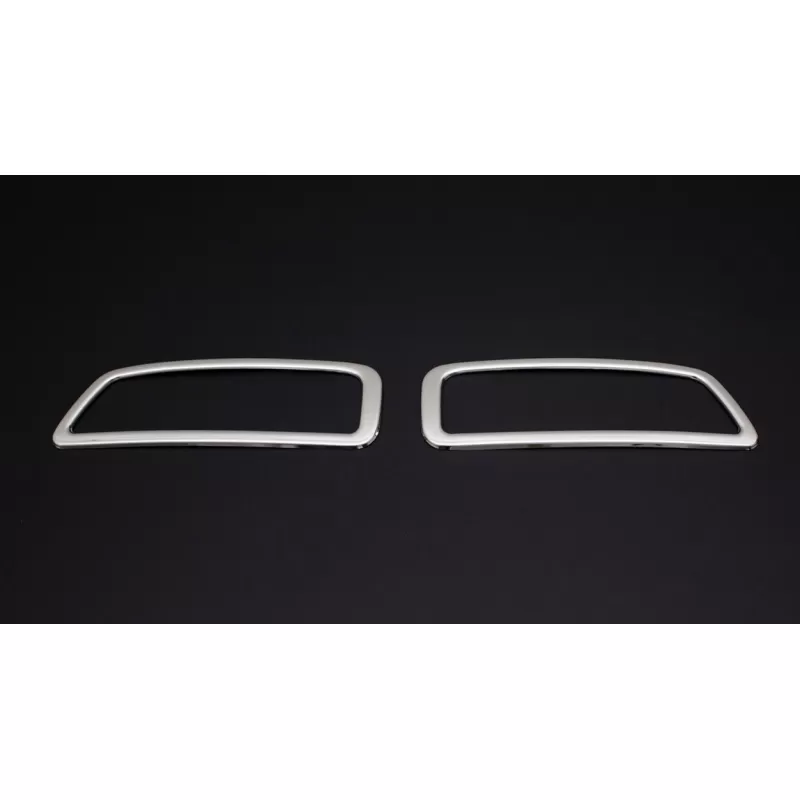 Penutup Krom Diffuser Knalpot untuk Peugeot 3008 Aksesori Trim Bingkai Baja Tahan Karat 2017 dan Model Lebih Baru Gaya Kromium