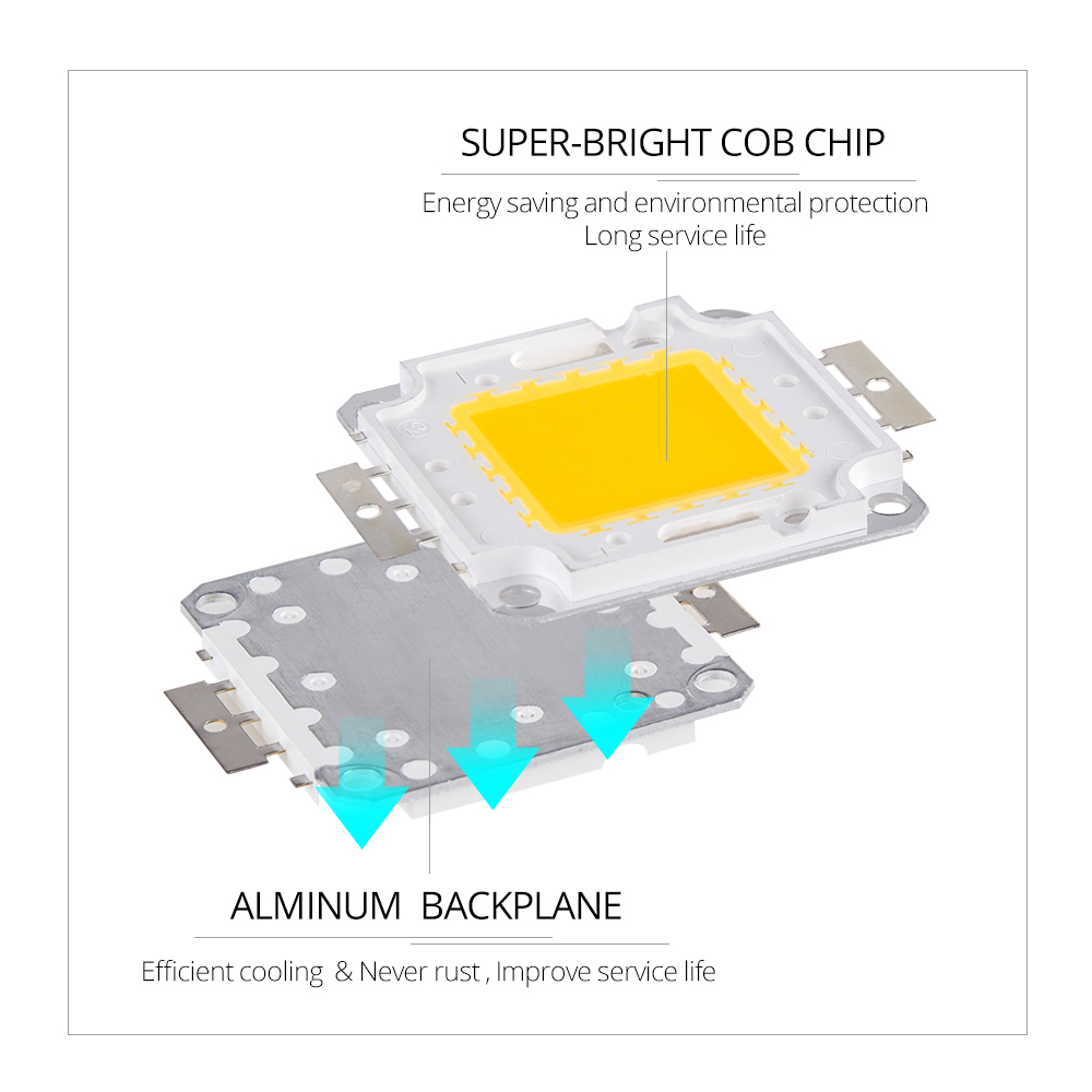 10W 20W 30W 50W 100W Led Chip Matrix Led Kalt Weiß Warm Weiß Led-modul COB Integrierte Licht Perlen Für Flutlicht Scheinwerfer