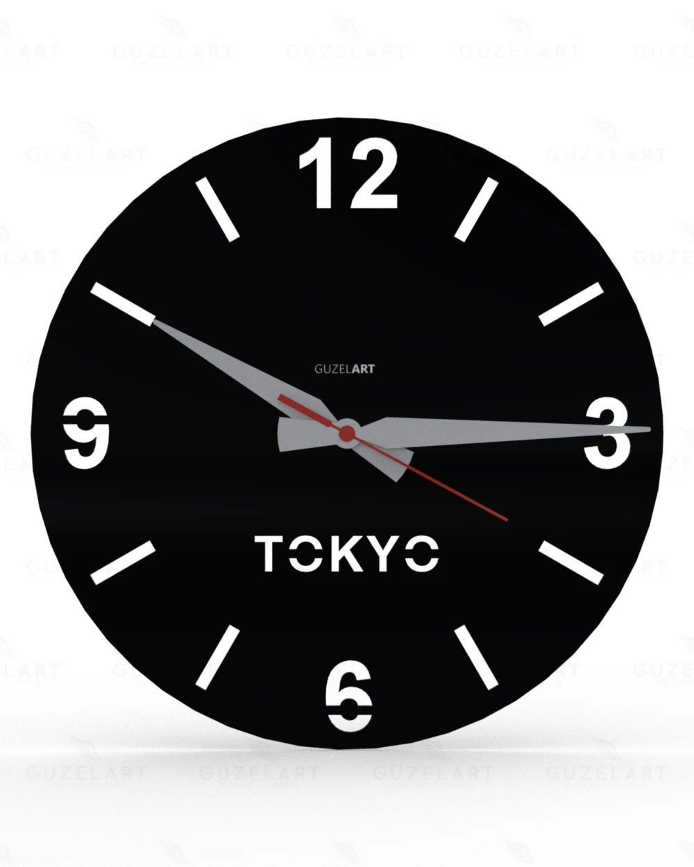 Jam Dinding GuzelArt Tokyo, Jam Dinding Tokyo, Jam Dinding Bertema Tokyo, Jam Dinding Kota Tokyo, Jam Dinding Kamar