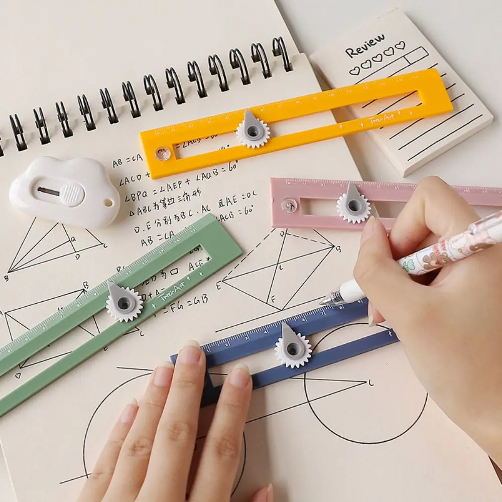 Student Compass Ruler Multi-function Drawing Circle Tool Ruler For Professional DIY Geometric Drawing Measurement Tools Office
