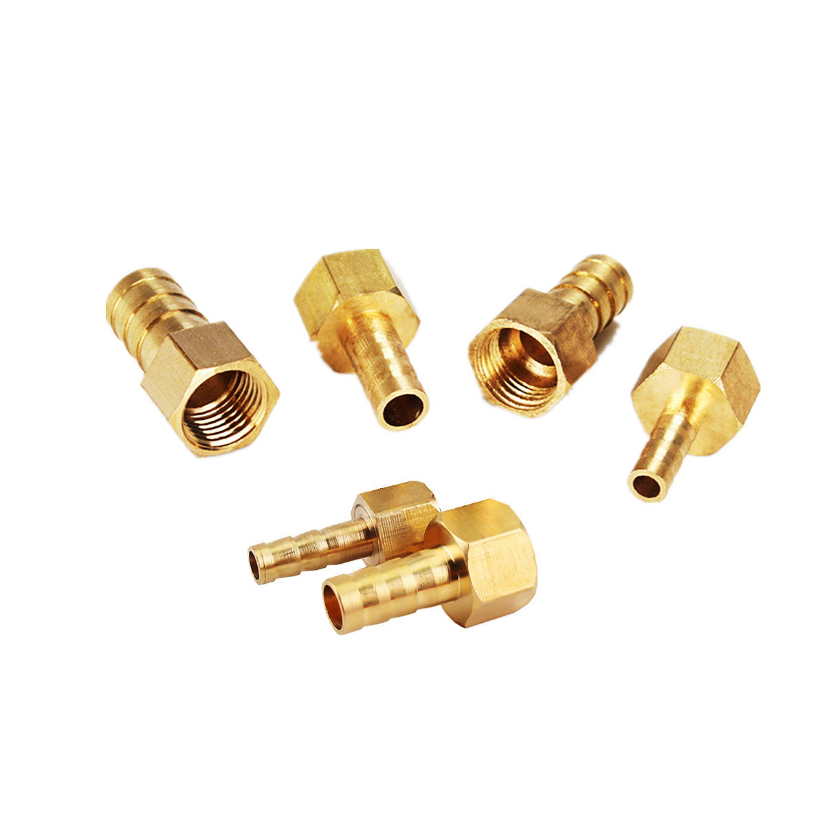1 Máy Tính Chùa Đồng Vòi Lắp 6/8/10/12/14/18Mm Barb Đuôi 1/8 "1/4" 3/8 "1/2" BSP Dây Chuyền Nữ Ren Đầu Nối Đồng Khớp Nối Adapter