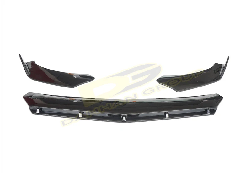 ที่นั่ง Ibiza MK4 / MK4 Facelift 2008 - 2017 2/4ประตูด้านหน้า Lip / Splitter 3ชิ้น Gloss เปียโนสีดำพลาสติก