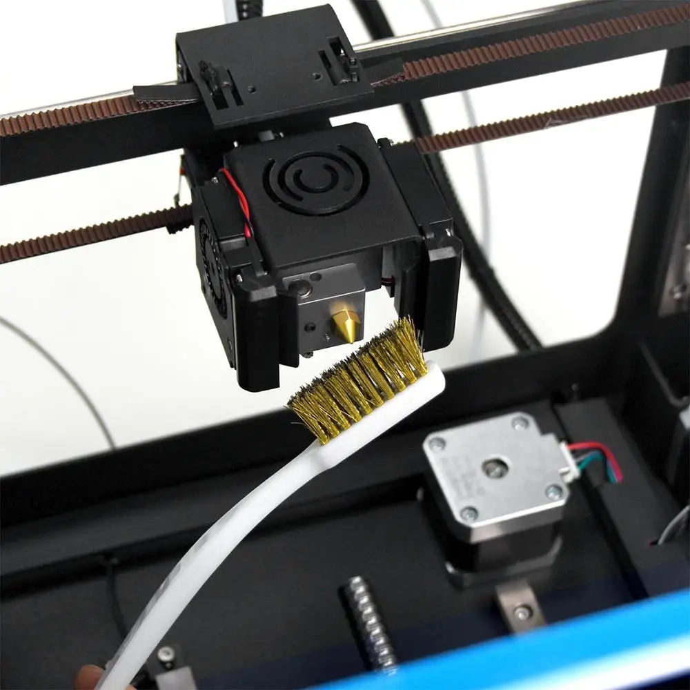 1/2/3 Dây Đồng Bàn Chải Đánh Răng Đầu Phun Cho 3D Phụ Kiện Máy In Ender 3 CR10 MK8 E3D Giàn Phơi bụi Công Cụ Đồng Bàn Chải Tay Cầm