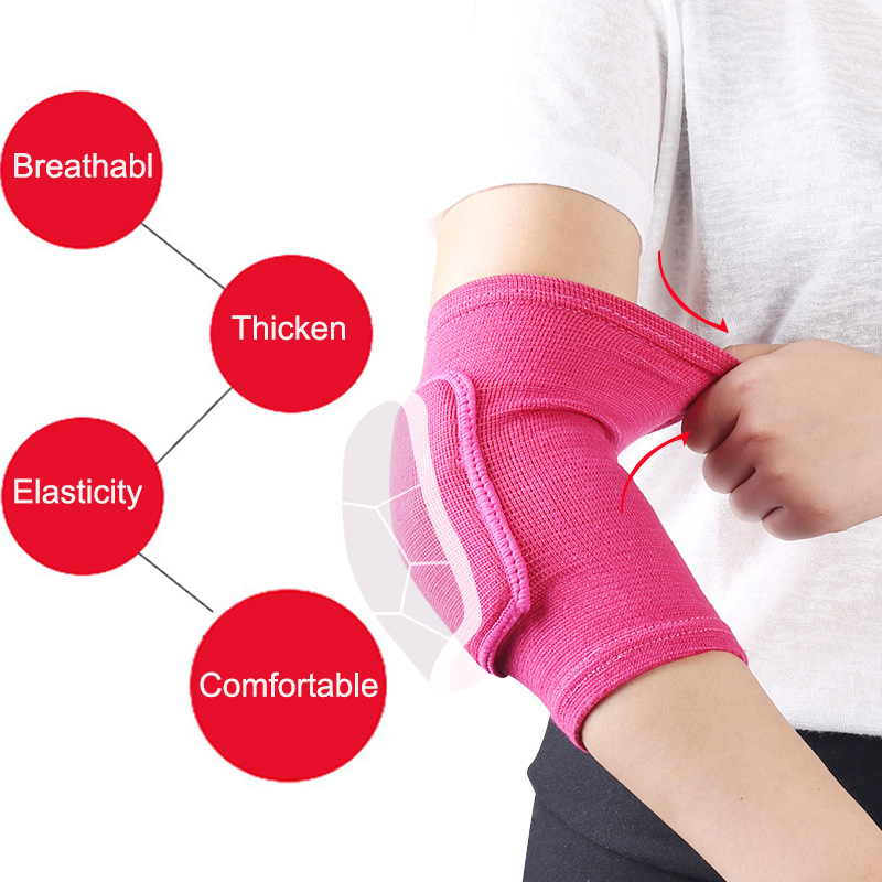 Coderas elásticas de esponja gruesa, protectores de rodilla para codo, baloncesto, voleibol, deporte, funda para brazo, almohadilla para adultos y niños