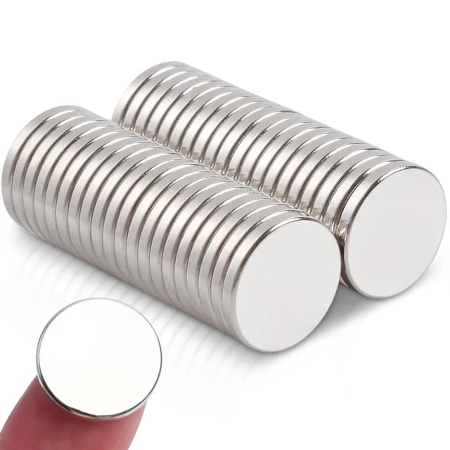 100 Pcs Mini Strong Magnets 8 × 1 mm Small Strong Magnets for Whiteboard, Extra Strong Mini Round Magnets for DIY Refrigerator